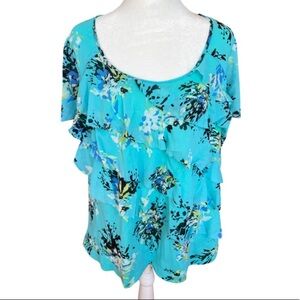 Apt. 9 flowy bright blouse 0X